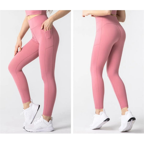 Fitness Pants Women's High Waist Yoga with Pockets