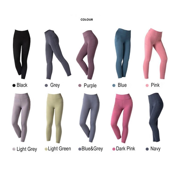 Fitness Pants Women's High Waist Yoga with Pockets