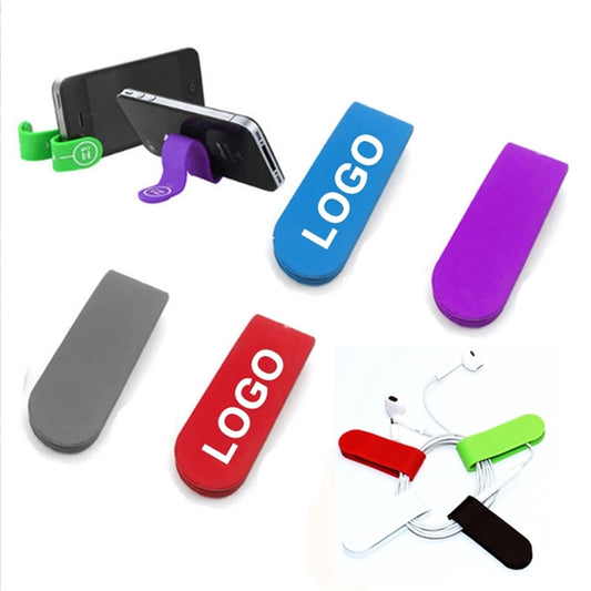 Silicone Magnetic Cable Organizer Phone Holder