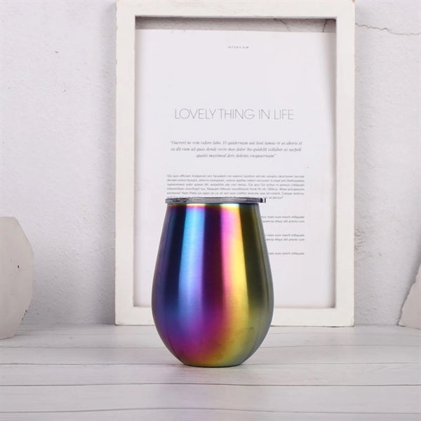 12 oz Insulated Wine Tumbler with Lids