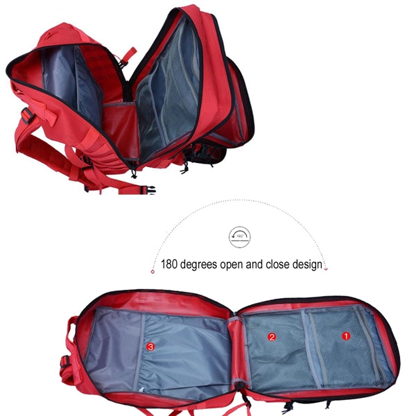 45L Camping Hiking Backpack Waterproof Traveling Daypack