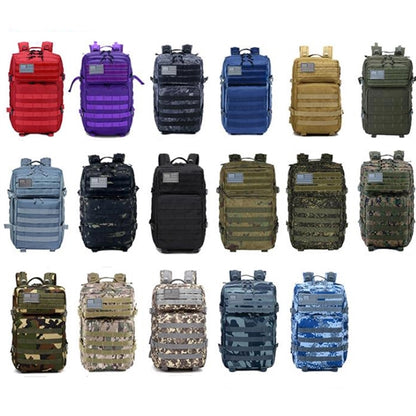 45L Camping Hiking Backpack Waterproof Traveling Daypack