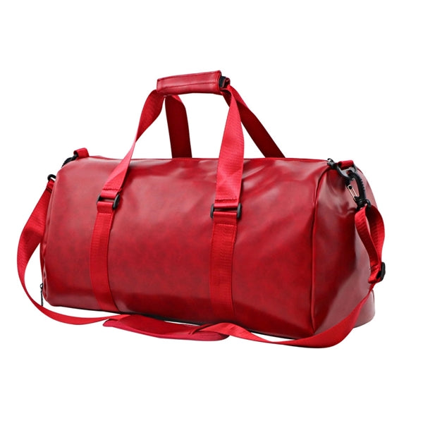 PU Leather Gym Sport Travel Duffel Bag