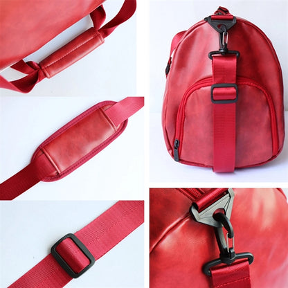 PU Leather Gym Sport Travel Duffel Bag