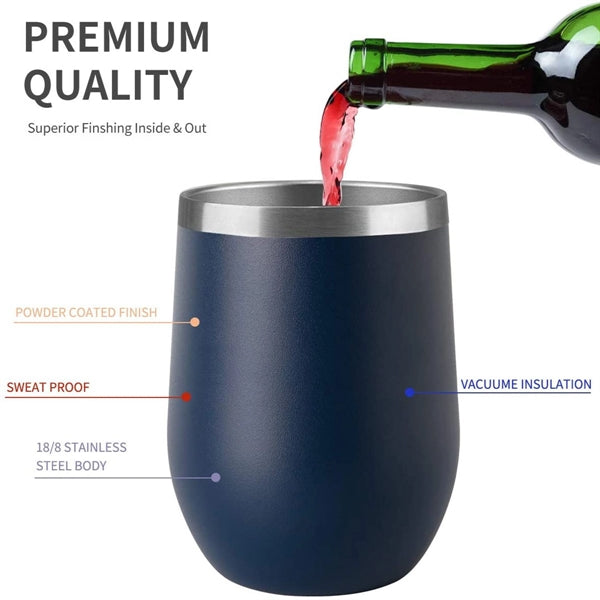 12Oz Insulated Wine Tumbler