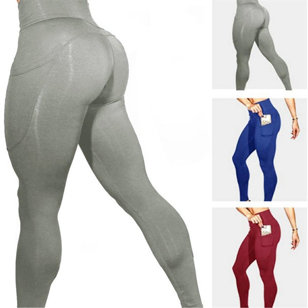 High Waist Leggings For Yoga With Pockets