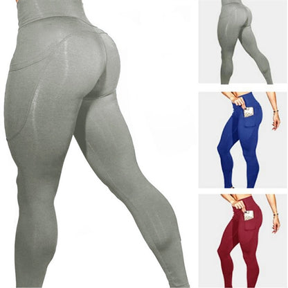 High Waist Leggings For Yoga With Pockets