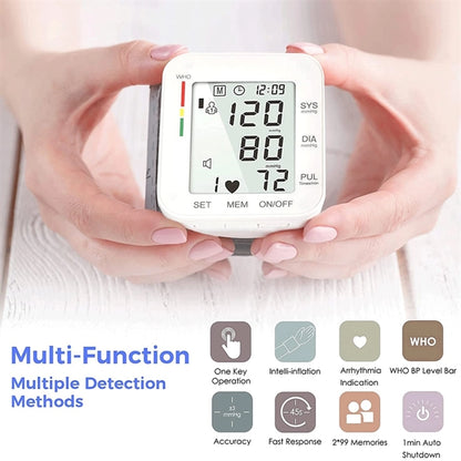 Adjustable Wrist Blood Pressure Monitor