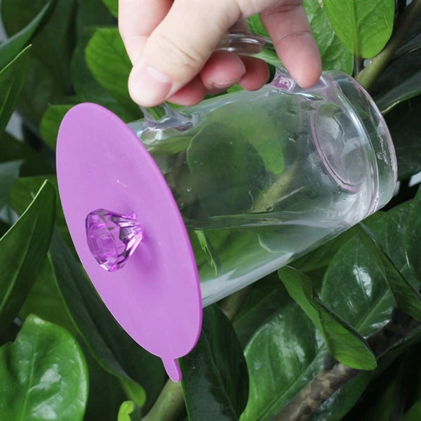 Silicone Cup Lids Diamond Mug Cover
