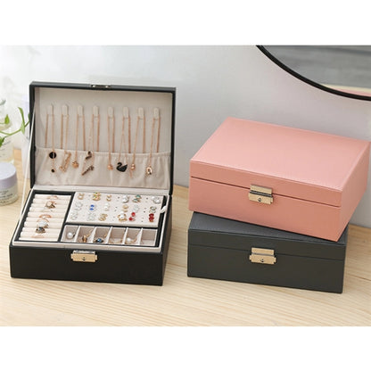 2 Layer Women Jewelry Box Organizer