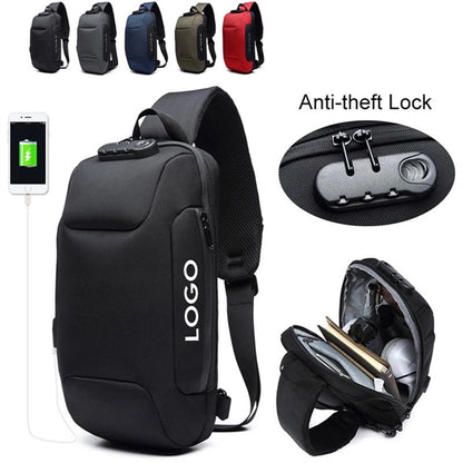 Anti Theft Sling Bag with USB Charging Port