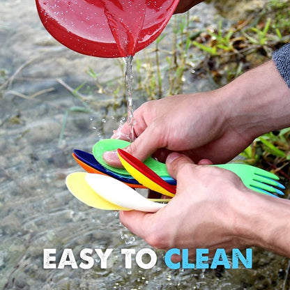 3-IN-1 Camping Spork BPA Free Bio-Based ABS Cutlery
