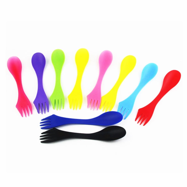 3-IN-1 Camping Spork BPA Free Bio-Based ABS Cutlery
