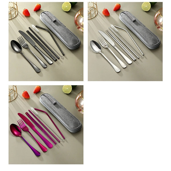 Travel Utensils Set with Case