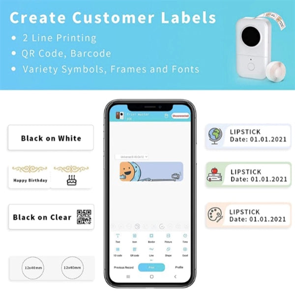 Wireless Smart Label Maker Machine Mini Printer