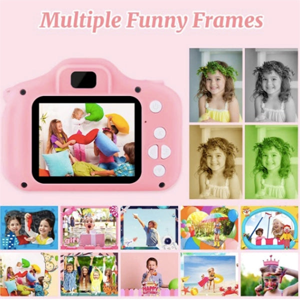 1300W Pixel Kids Selfie Camera Portable Toy w/ 32GB SD Card