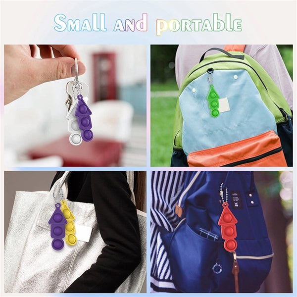 Bubble Fidget Sensory Toy Keychain