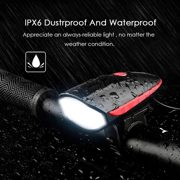 Bright Bike Lights Set with Horn