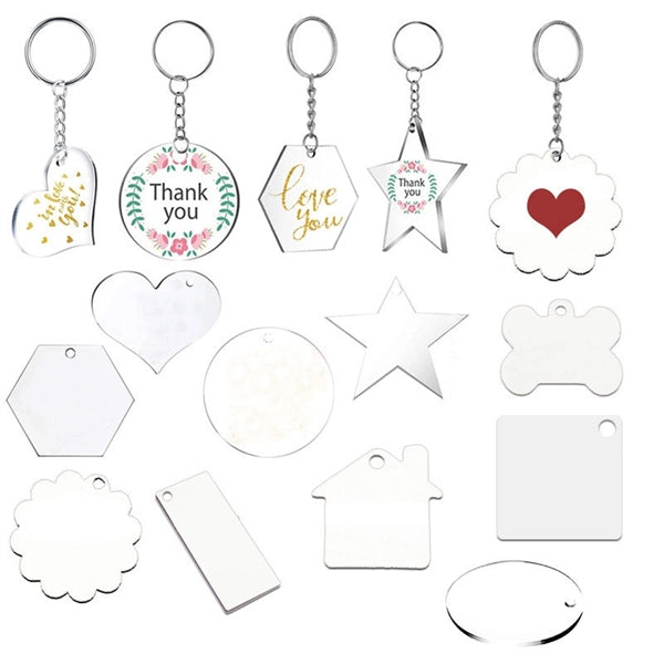 Custom shaped acrylic keychain