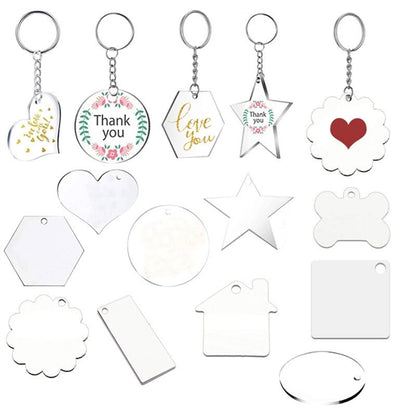 Custom shaped acrylic keychain