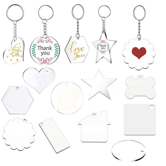 Custom shaped acrylic keychain