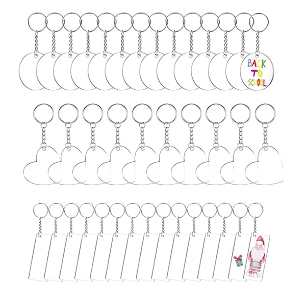 Custom shaped acrylic keychain