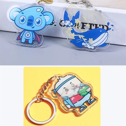Custom shaped acrylic keychain