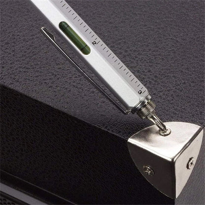 6 in 1 Multitool Ballpoint Pens Ruler Levelgauge Stylus