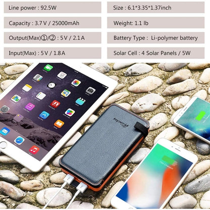 20000mAh Solar Power Bank