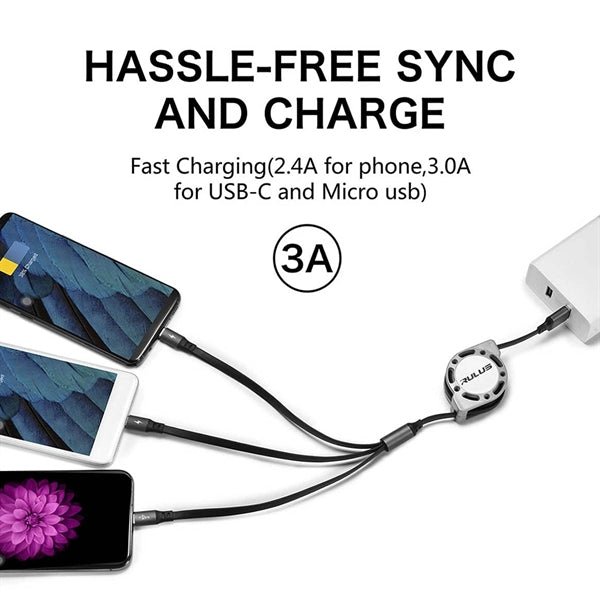 3-in-1 Multiple USB Charge Cord