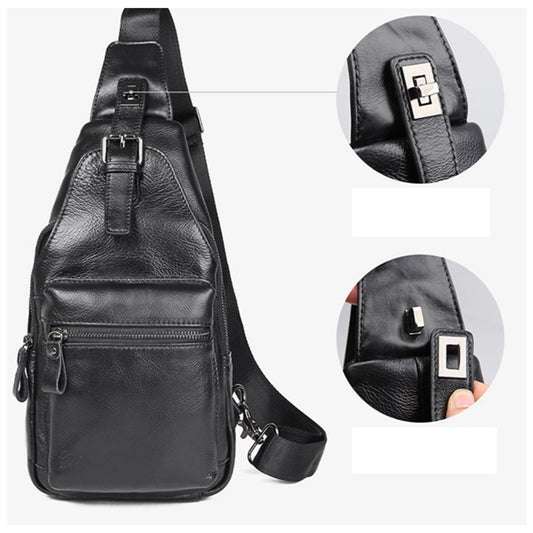 Leather Sling Bag Daypack Backpack