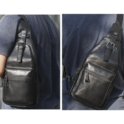 Leather Sling Bag Daypack Backpack
