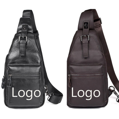 Leather Sling Bag Daypack Backpack