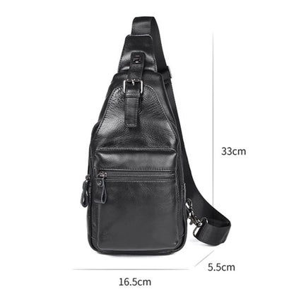 Leather Sling Bag Daypack Backpack