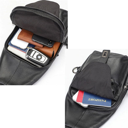 Leather Sling Bag Daypack Backpack