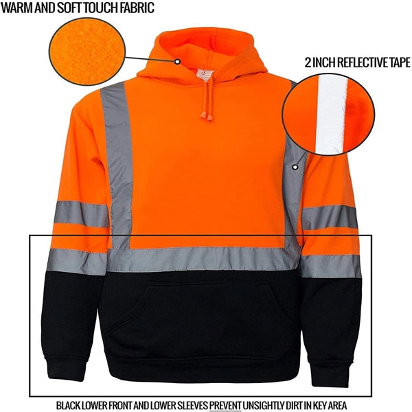 High Visibility  pull-over Hoodie