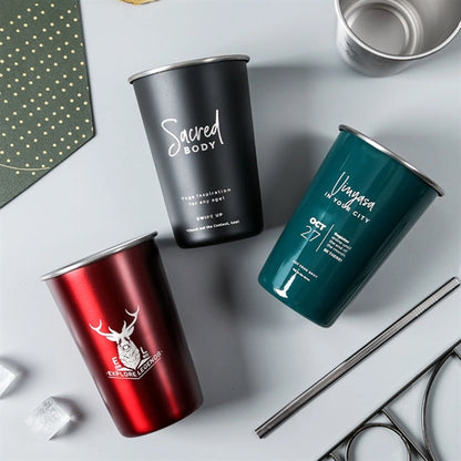 Stainless Stackable Pint Cup Tumblers