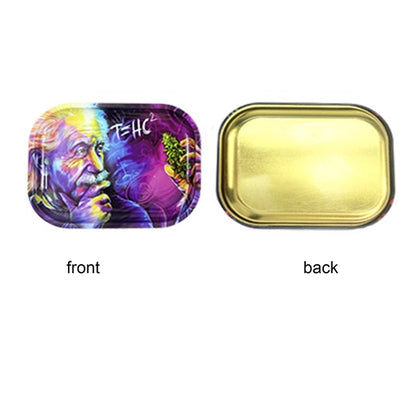 Metal Rolling Tray Smoke Buddy with Magnetic Spill Proof Cov
