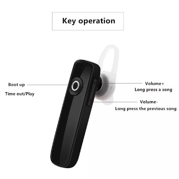 Wireless Bluetooth Headset with Mic Headphones