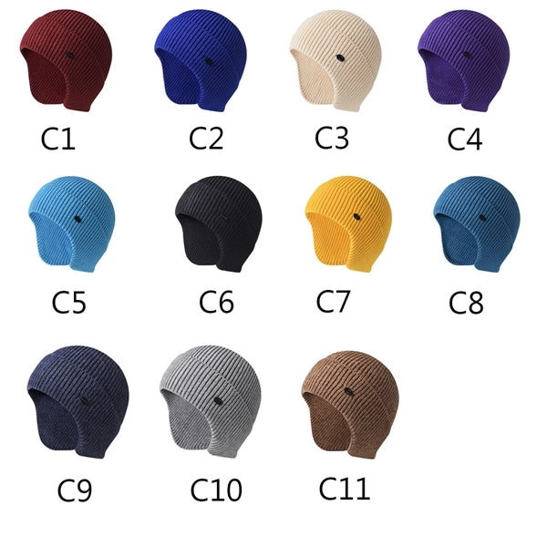 Knit Beanie Hat with Ear Protection