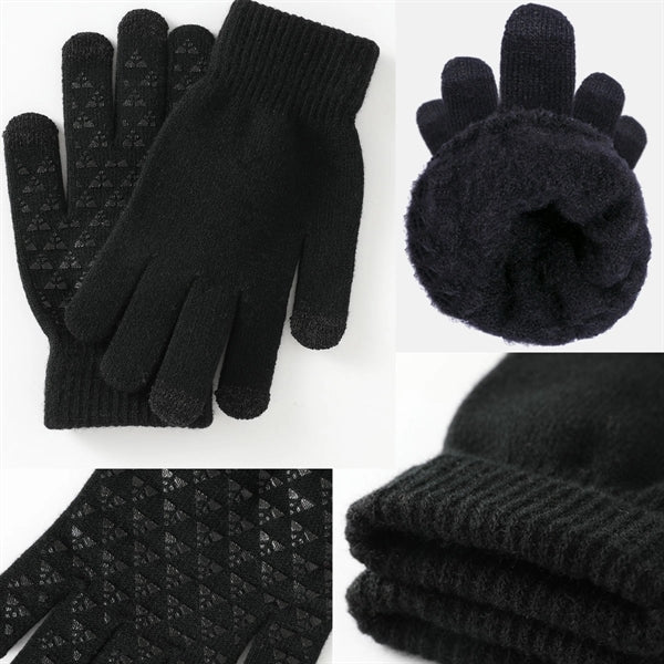 Anti-Slip Touchscreen Winter Knit Gloves