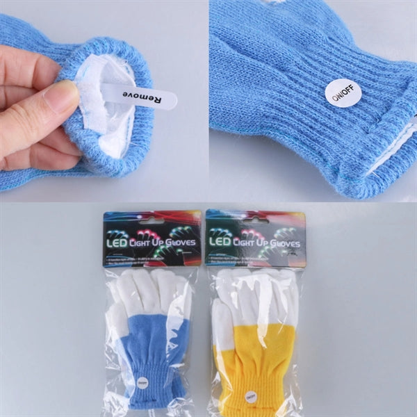 LED Finger Light Up Gloves