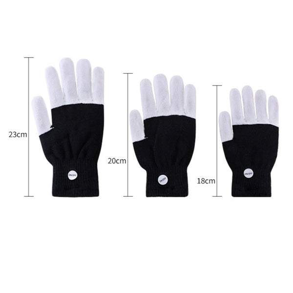 LED Finger Light Up Gloves