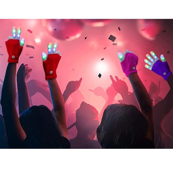 LED Finger Light Up Gloves