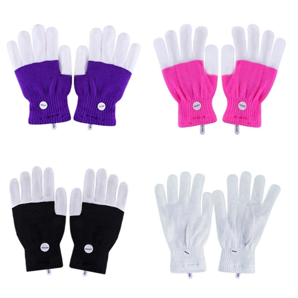 LED Finger Light Up Gloves