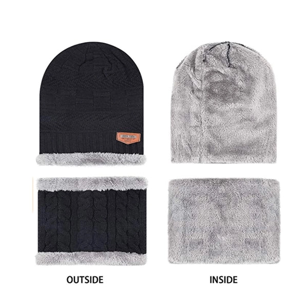 Winter Beanie Hat Scarf Set