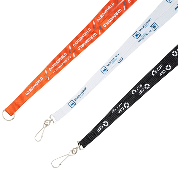 Silkscreened Flat Polyester Lanyard