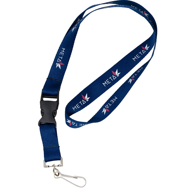 Silkscreened Flat Polyester Lanyard