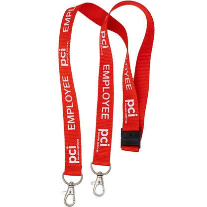 Silkscreened Flat Polyester Lanyard