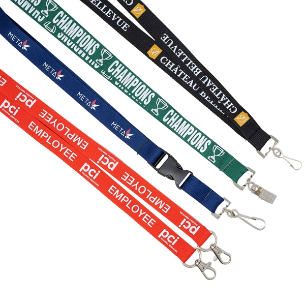 Silkscreened Flat Polyester Lanyard